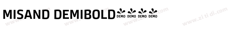 misand demibold字体转换
